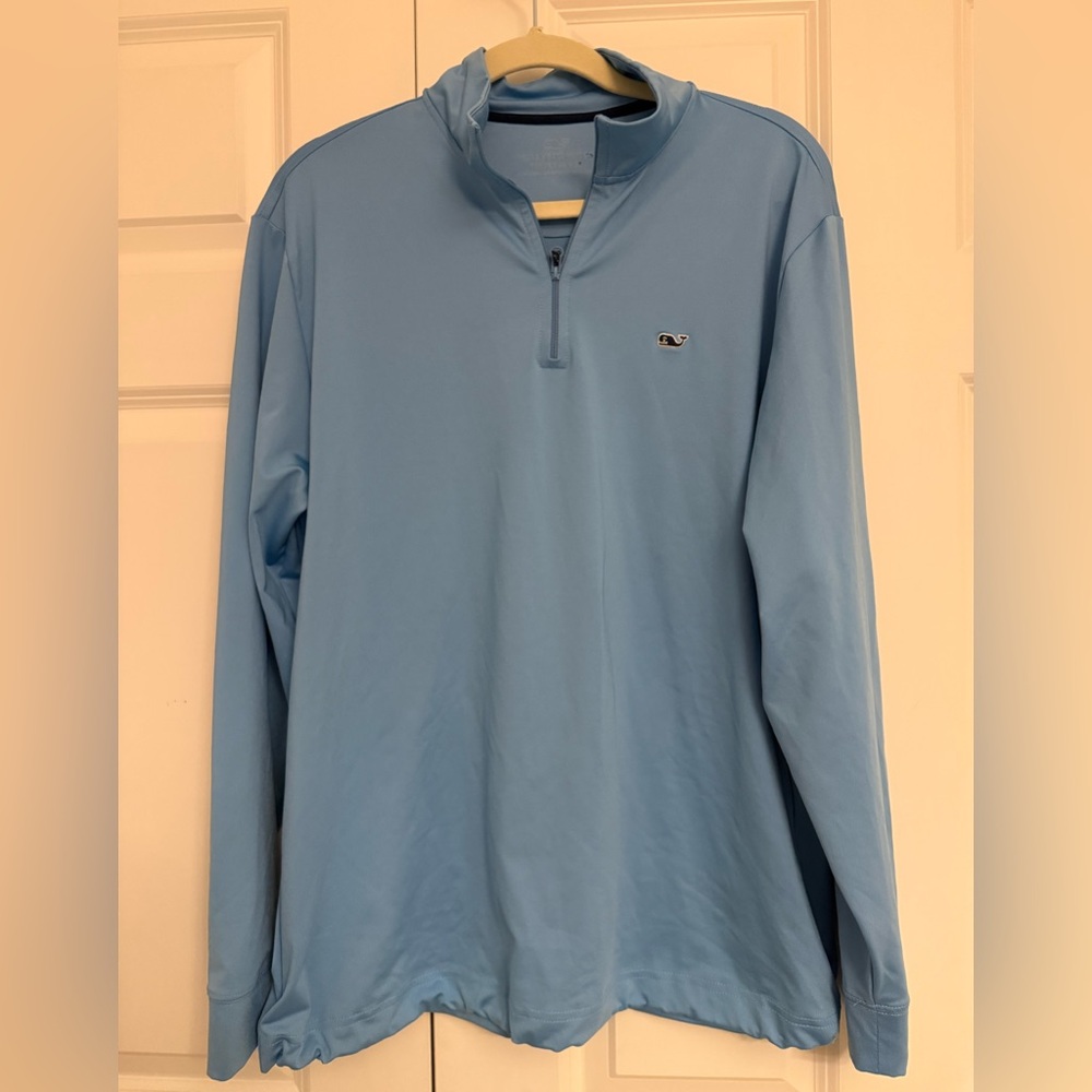 Vineyard Vines Men’s Light Blue Quarter-Zip